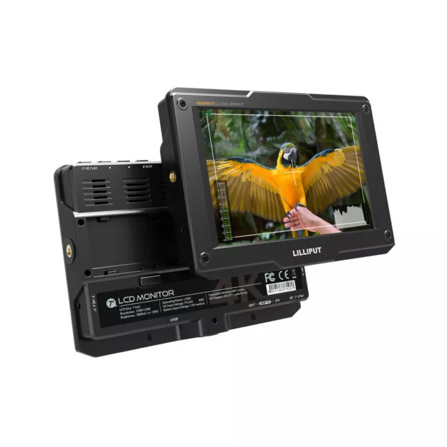 Lilliput H7/H7s 7 Inch HDMI/3G-SDI 1800cd/㎡ On-camera Field Monitor