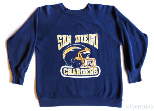 San Diego Chargers Vintage Sweatshirt 1980's NFL Football Team Helmet Logo 7