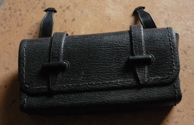 SACOCHE / TROUSSE à outils de selle marron beige vintage Mobylette EUR 16,90 - FR