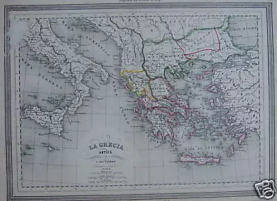 Grecia_Creta_Cicladi_Nasso_Rodi_Zante_Sicilia_Calabria_Puglia_Antica Cartografia