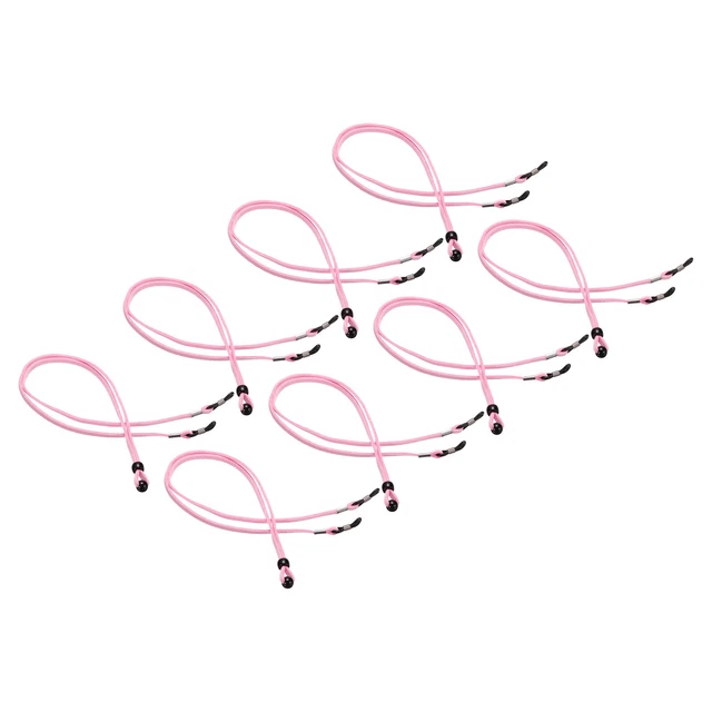 8 pz cinturino occhiali regolabile supporto occhiali unisex rosa