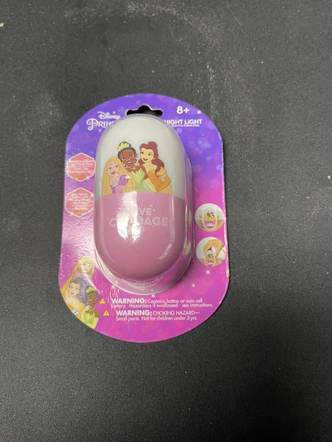 PRINCESA DISNEY Vaso Luz Nocturna Torcido Top Bella Tiana Rapunzel Enredado Nuevo