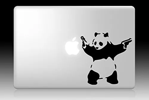 MacBook 13" & 15" Banksy Panda Apple Decal Sticker (pre-2016 MB Pro/Air only)