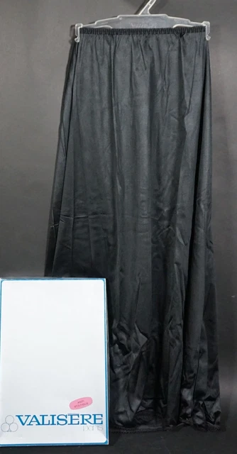 Sottogonna donna True Vintage Valisere Paris sottoveste nera taglia 38 con IMBALLO ORIGINALE