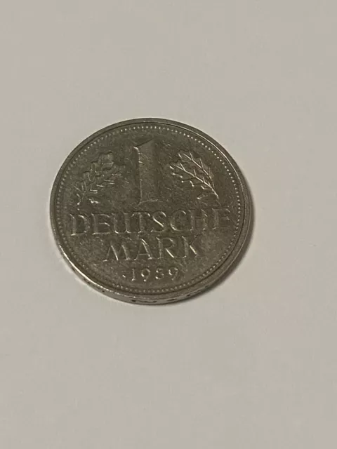 BRD 1 Deutsche Mark Münze 1989 Prägestätte D