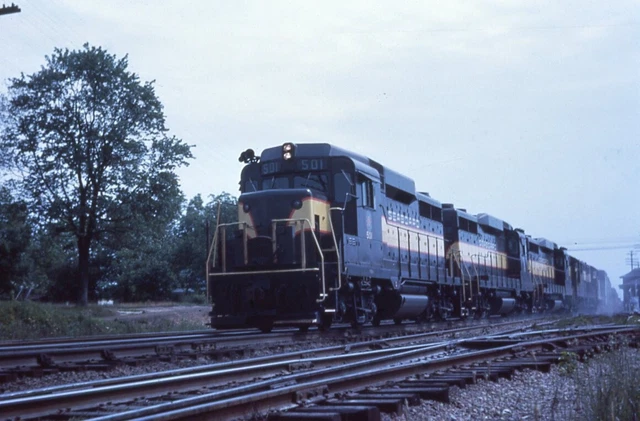 SJ: Duplicate Slide SAL Seaboard Air Line GP30 #501+4 w/Train