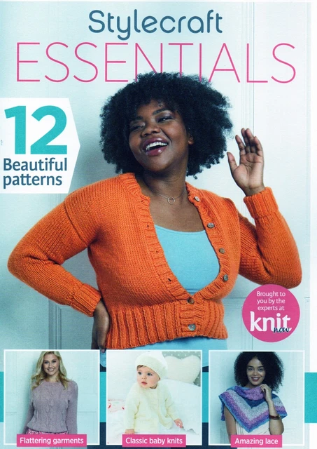 ~ Libro de patrones de tejido Stylecraft Essentials ~ 12 hermosos patrones ~ ver fotos