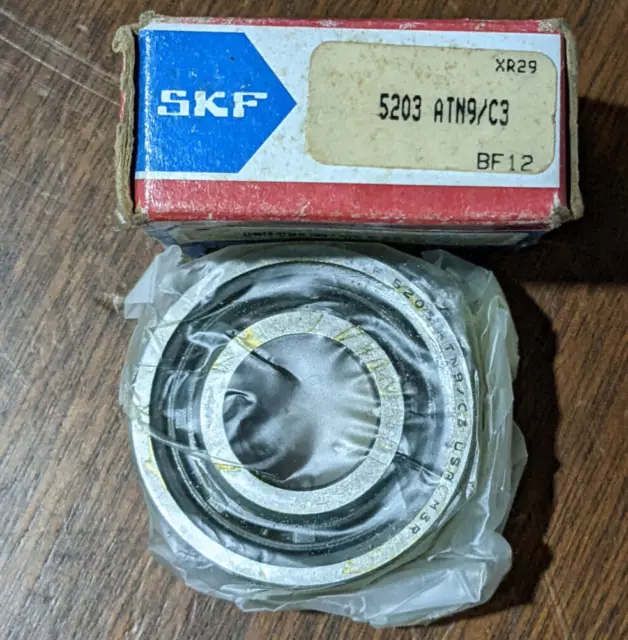 New SKF DOUBLE ROW BALL BEARING 5203 A TN9/C3 NIB 5203ATN9/C3