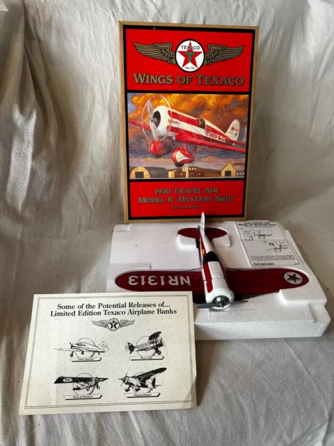 WINGS OF TEXACO 1930 TRAVEL AIR MODEL R MYSTERY SHIP AIRPLANE REG - #5 in Series