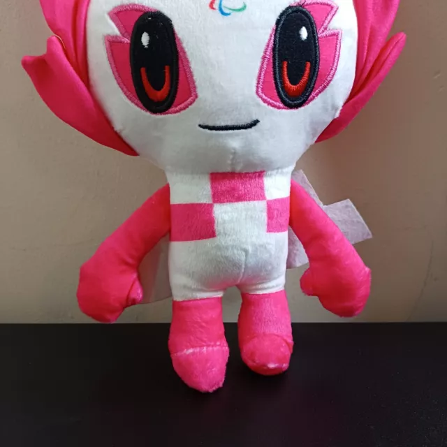 Tokyo Japan 2020 Someity Mascot Pink and White Plush Soft Toy Paralympic Games 3