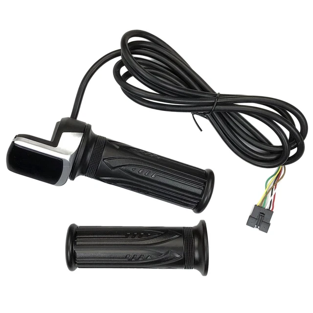 Poignée D'accélérateur De Guidon 48V Poignée Twist Grip Fit Pour Scooter De