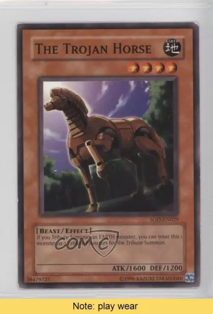 2004 Yu-Gi-Oh! - Soul of the Duelist Unlimited Trojan Horse #SOD-EN029 READ 2u3