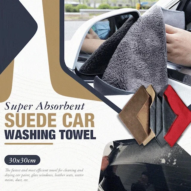 FastDrying Coral Velvet Towel for Cars Double Sided Absorbent Soft