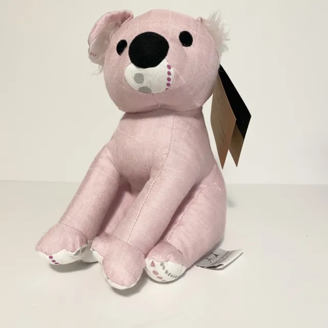 Aden and Anais Musy Mate Maxi Plush Koala Moonlight Pink Bamboo Baby Girl Gift