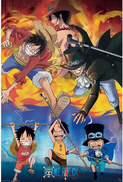 One Piece - Poster "Ace Sabo Luffy" 91.5 x 61 cm AbyStyle