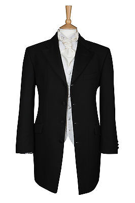Boys Black Wedding Jacket  3/4 Length Prince Edward Boys Jacket Now Only £10