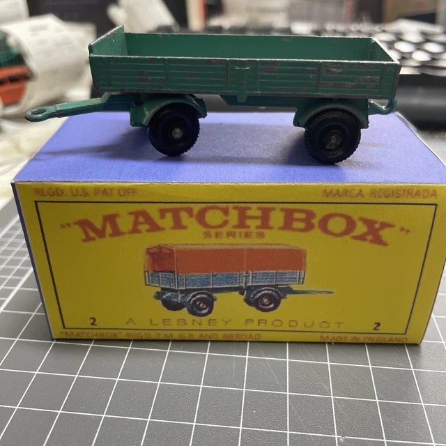 Camion Lesney Matchbox Superfast – Mercedes Et Remorque, Vert, Vintage