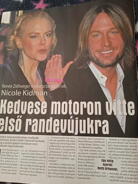 NICOLE KIDMAN, KEITH URBAN clippings from Hungarian magazines  28 Pages