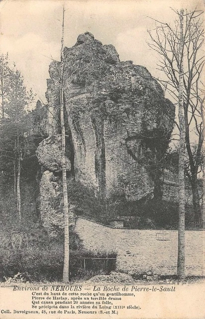 CPA - Environs de NEMOURS - la Roche de Pierre-le-Sault