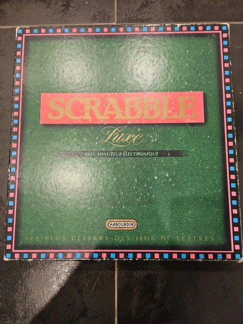 Jeu de société - Scrabble - Edition Prestige plateau en bois tournant
