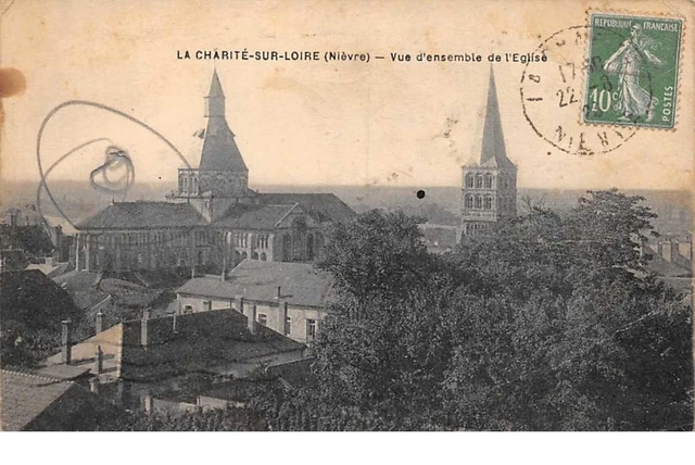 58 . n°52867. La charité sur loire. vue d'ensemble de l'Eglise