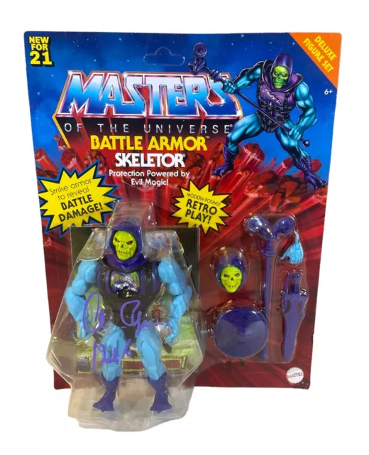 ALAN OPPENHEIMER Signed SKELETOR Action Figure MASTERS OF THE UNIVERSE JSA COA