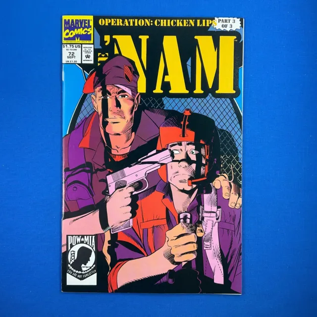 NAM #72 Marvel Comics 1992 Vietnam War Comic Book OPERATION: CHICKEN LIPS Part 3