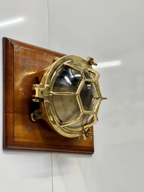 HOME WALL SCONCE Marine Antique Solid Brass Metal Bulkhead Ceiling