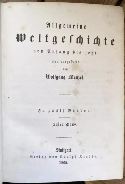 Allgemeine Weltgeschichte von Anfang bis jetzt. Neu dargestellt von Wolfgang Men 2