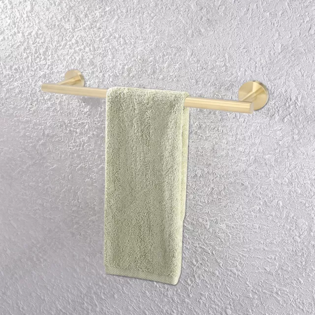Brushed Gold Towel Bar Wall Mount Bathroom Towel Bar Stainless Steel Single