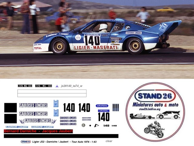DECALS 1/12 REF 0430 ALPINE RENAULT A110 NICOLAS TOUR DE CORSE 1975 WRC RALLYE