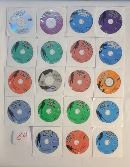 Nancy Drew PC CD ROM Lot of 7 Interactive Mystery Computer Games
