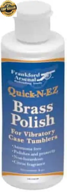 Bottle of Ammonia-Free Quick-N-EZ Brass Polish for Tumbler and Reloading