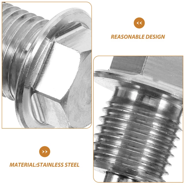 4PCS OIL DRAIN Plug Drain Nut Bolt Replacement Oil Drain Plug