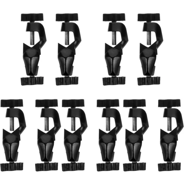 10 Pcs Verstellbarer Cliphalter Nabenkopf-Klemmhalter Klemme Befestigung