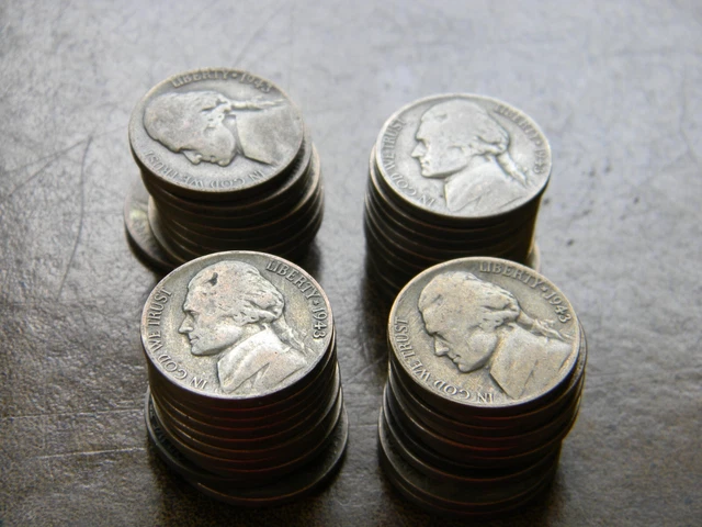 1943 War Nickles P 40 Nickles One Roll