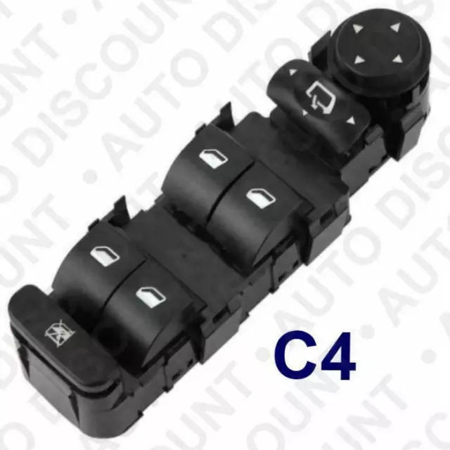 Bouton Interrupteur Commande leve vitre pour Citroen C4