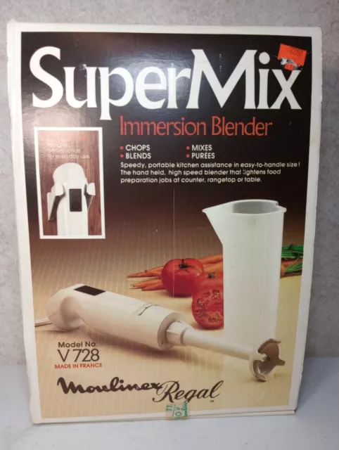 VINTAGE MOULINEX SUPERMIX V728 Immersion Blender in Box £23.22 ...