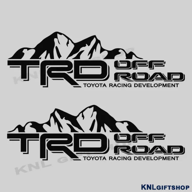 Trd 4X4 Off Road Toyota Racing Development Decal Tacoma Tundra Truck - 2 Set