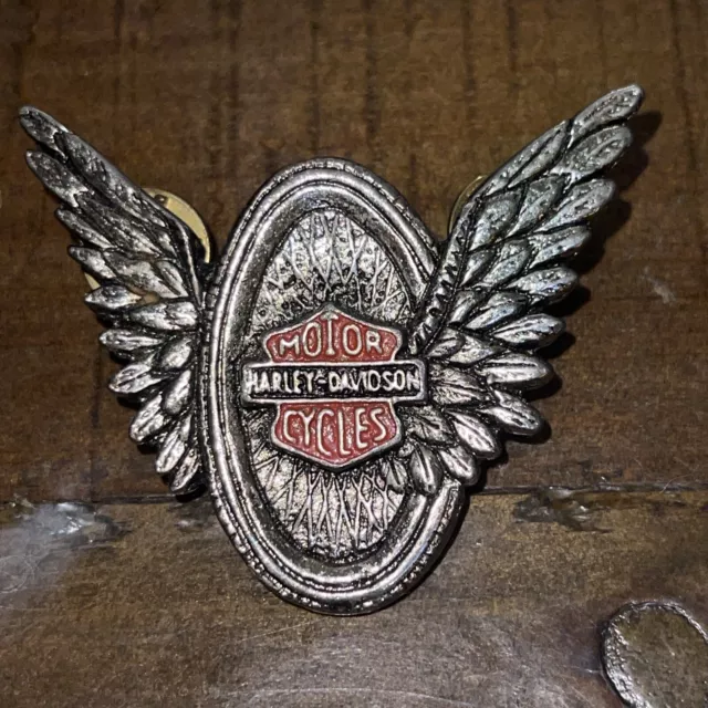 70s Harley Pin Collectible Old HD Motorcycle Memorabilia Vintage Biker Pinback