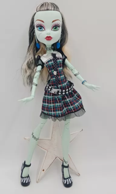 Puppe Mattel Monster High Hoch Frightfully Ghouls Frankie Stein XL 17 " 45 CM