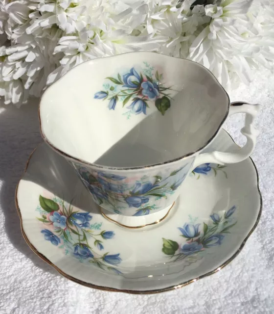 Royal Albert Duo “Blue Bells” Design Vintage Lovely For  High Tea Crazy Tea Set