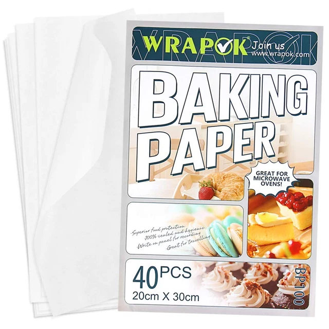 Carta da forno (33 piedi/rotolo) bifacciale antiaderente pergamena carta siliconica per cucina/biscotti/pane/torte