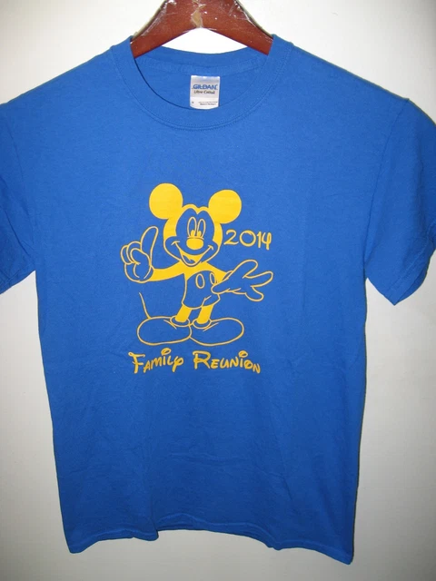 Walt Disney Disneyland Disney World Mickey Mouse Family Reunion 2014 T Shirt Sm