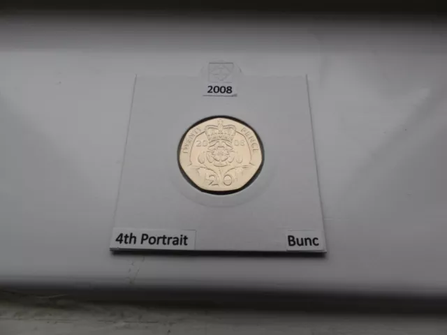 2008 BUNC 20p TWENTY PENCE COIN