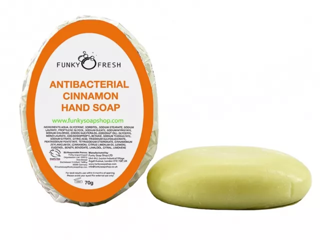 Cleansing Cinnamon Hand Soap, 100% Natural & Handmade, 70g