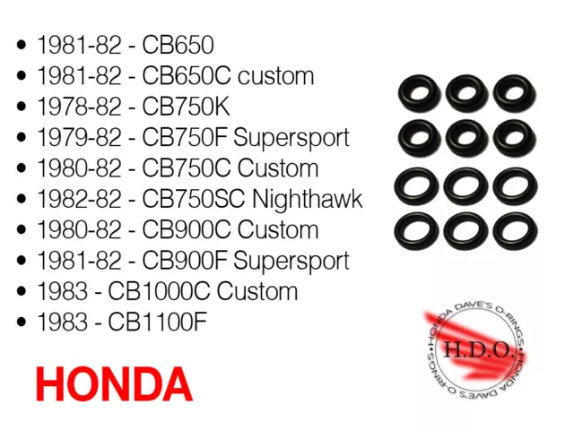 Honda Carb Fuel Tube Connector orings oring seals CB 650 Custom and others