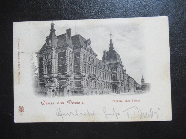 AK Dessau,Gruss aus,Erbprinzliches Palais,um 1899