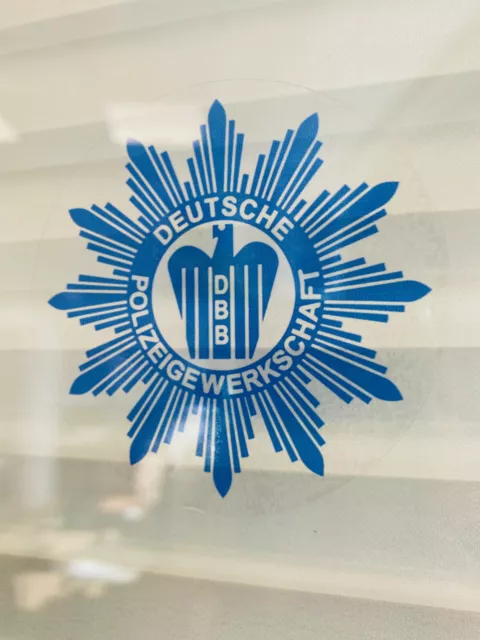 DEUTSCHE POLIZEIGEWERKSCHAFT GdP Transparent Aufkleber Sticker innenklebend Tr02