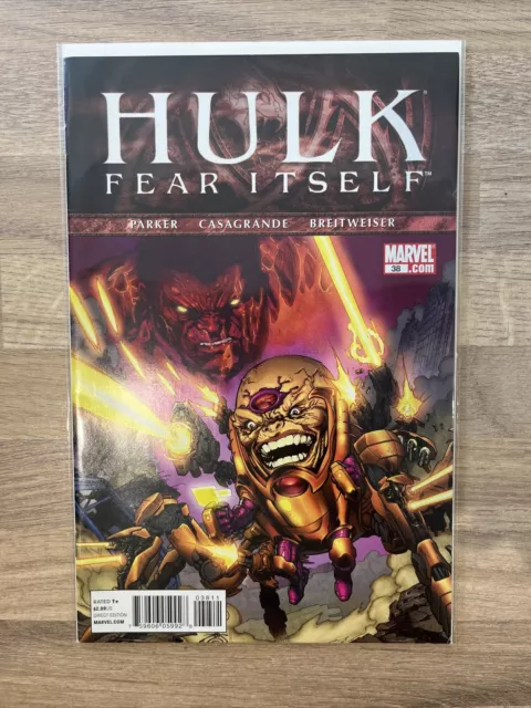 Marvel Comics Hulk Fear Itself #38 2011 Red Hulk Low Print Run